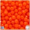 BeadTin Tangelo Neon Bright 10mm Faceted Round Plastic Craft Beads (225pcs)